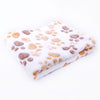 Soft Pet Blanket Winter Dog Cat Bed Mat Foot Print Warm Sleeping Mattress BENNYS 