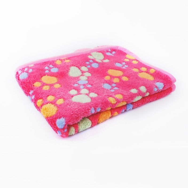 Soft Pet Blanket Winter Dog Cat Bed Mat Foot Print Warm Sleeping Mattress BENNYS 
