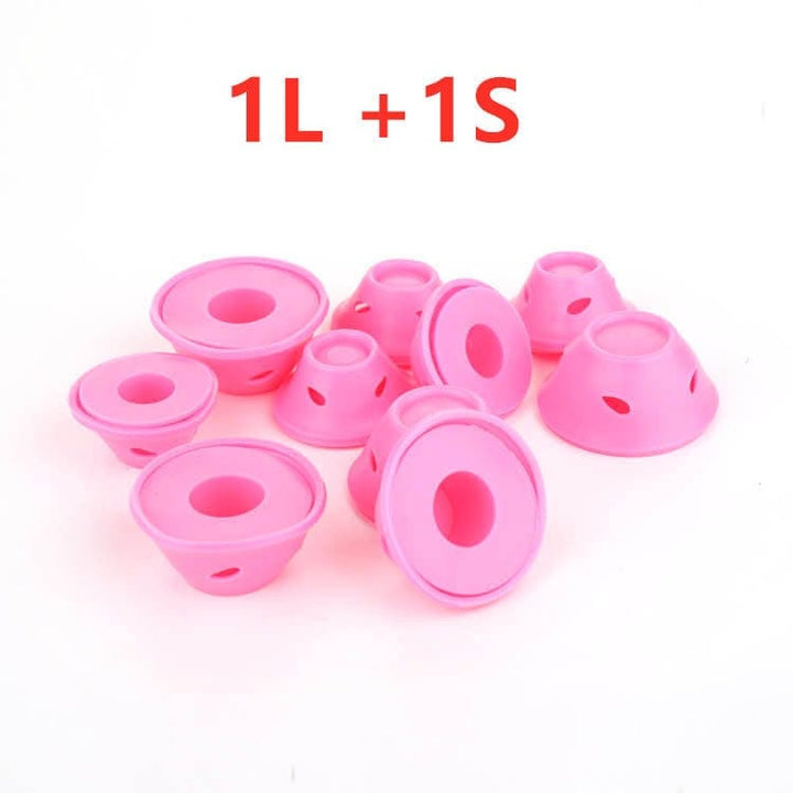 Soft Rubber Magic Hair Care Rollers Silicone Hair Curlers No Heat Hair Styling Tool BENNYS 