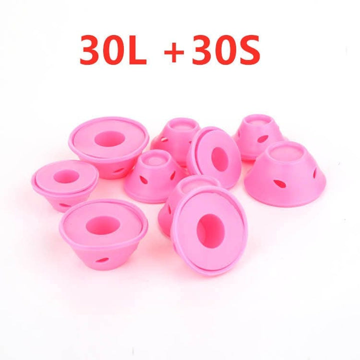 Soft Rubber Magic Hair Care Rollers Silicone Hair Curlers No Heat Hair Styling Tool BENNYS 