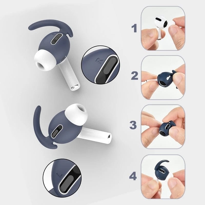 Soft Silicone Anti Loss Earphone Holder for Apple AirPods BENNYS 