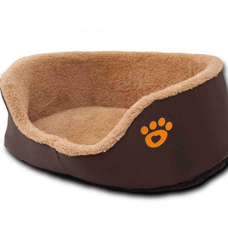 Soft Warm Wool Dog Bed Round Shape Pet Sofa BENNYS 