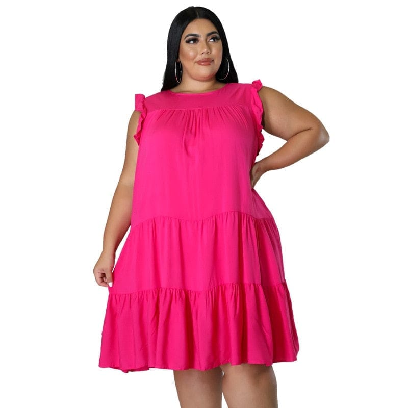 Plus size 2024 sleeveless dress