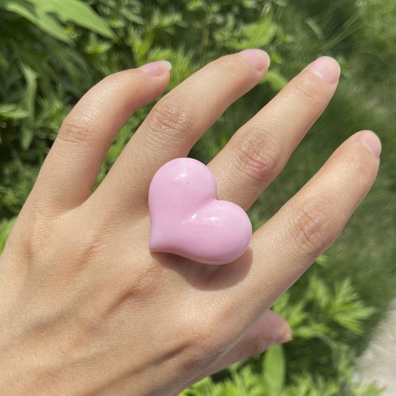 Solid Color Candy Color Love Ring BENNYS 