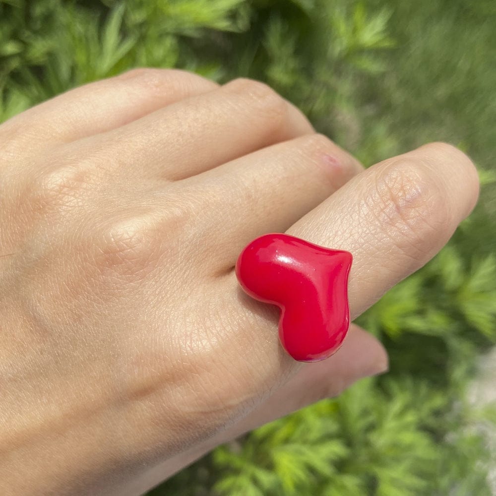 Solid Color Candy Color Love Ring BENNYS 