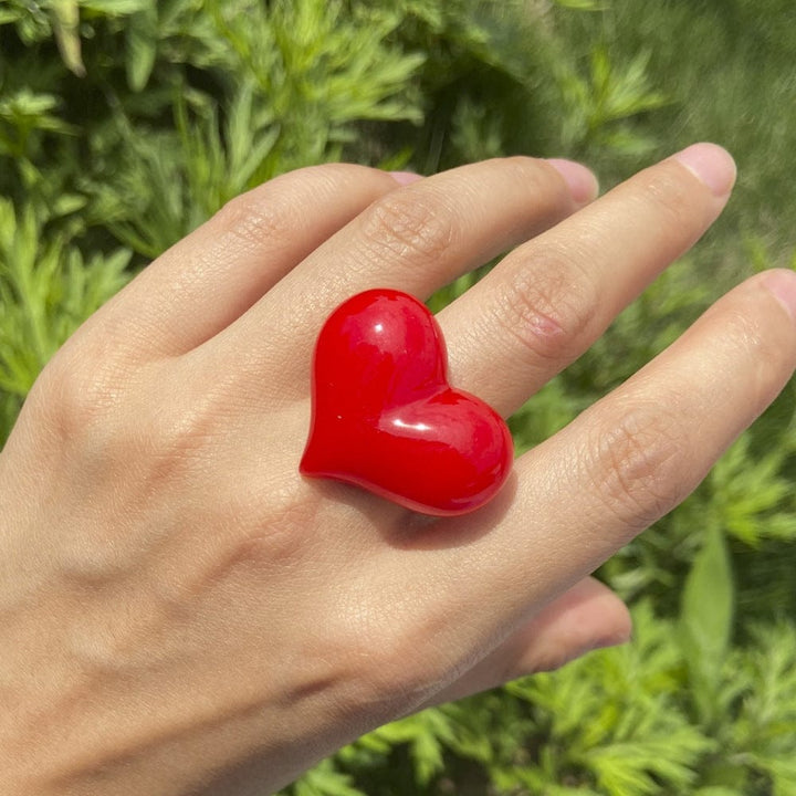 Solid Color Candy Color Love Ring BENNYS 