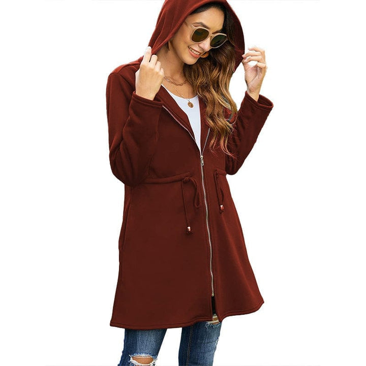 Solid Color Hoodie Women's Jacket Cardigan BENNYS 