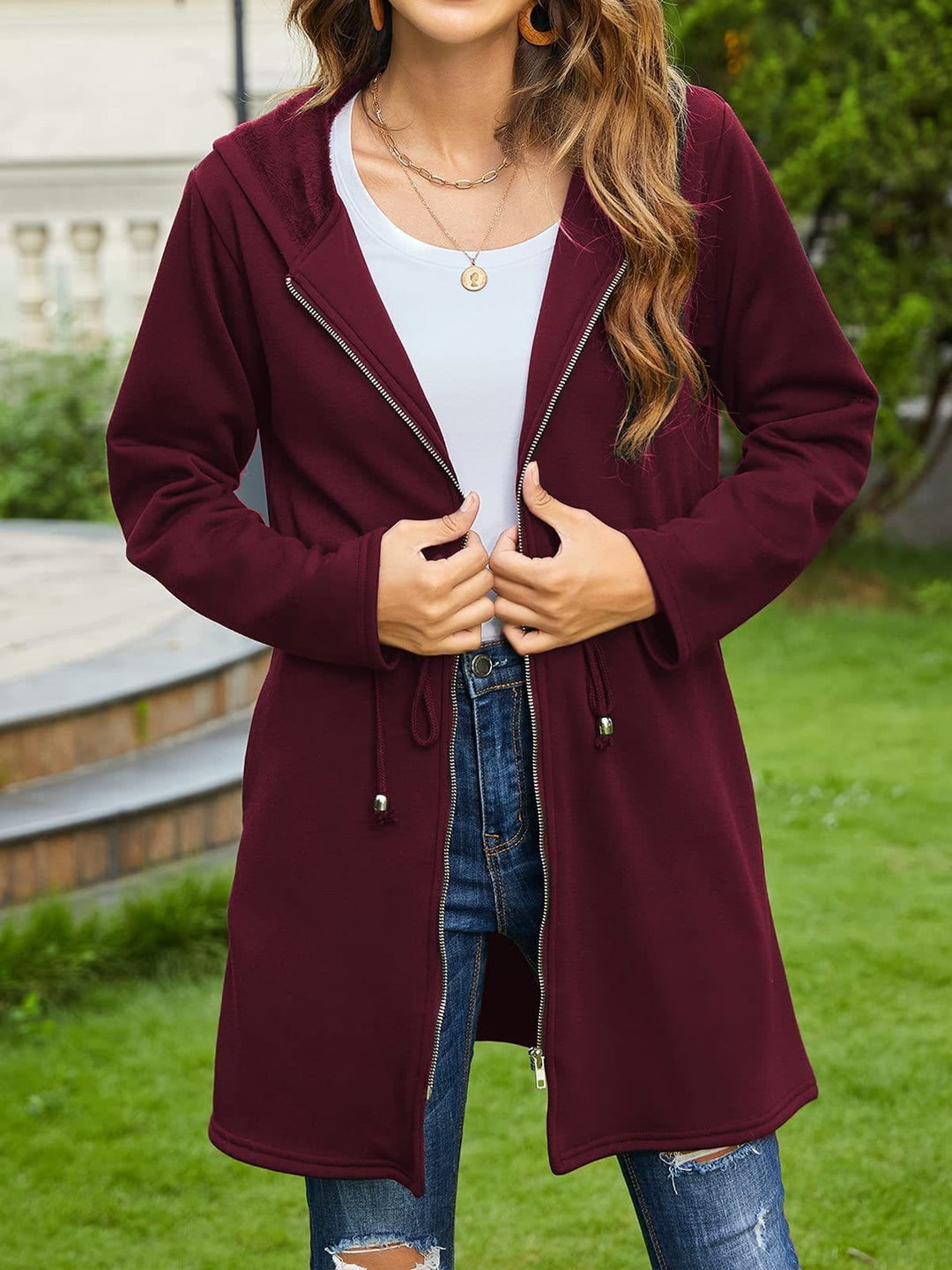 Solid Color Hoodie Women's Jacket Cardigan BENNYS 