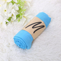 Solid Color Scarf For Women Breathable Cotton Head Scarves BENNYS 