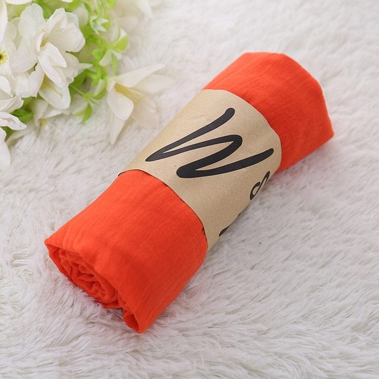 Solid Color Scarf For Women Breathable Cotton Head Scarves BENNYS 