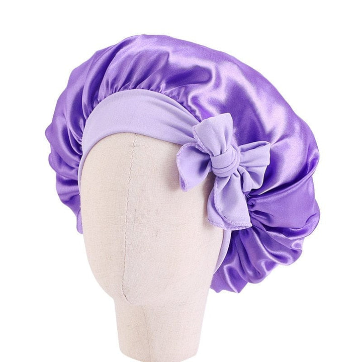 Solid Satin Silk Bonnet Baby Night Sleep Cap Beanies BENNYS 