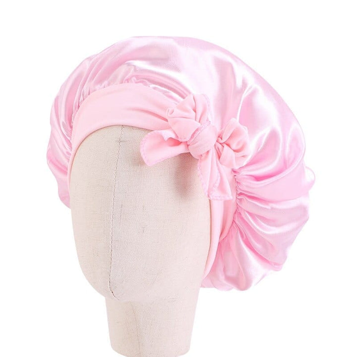 Solid Satin Silk Bonnet Baby Night Sleep Cap Beanies BENNYS 