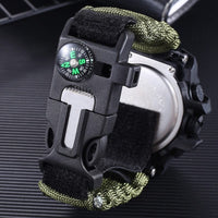 Sports Men's watch 50m Compass Multifunction Military Wristwatches LCD Digital Stopwatch BENNYS 