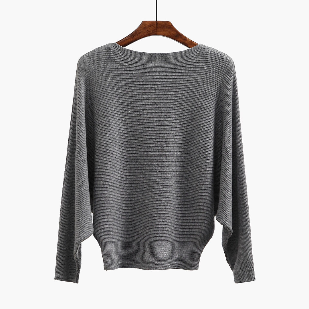 Spring And Fall Sweater For Women Knit Ribbed Pullover BENNYS 