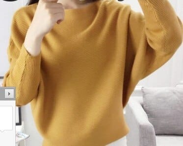 Spring And Fall Sweater For Women Knit Ribbed Pullover BENNYS 