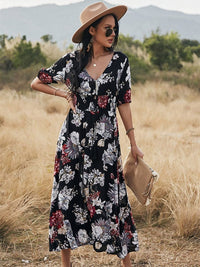 Spring And Summer Long Floral Dress For Women BENNYS 