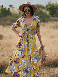 Spring And Summer Long Floral Dress For Women BENNYS 