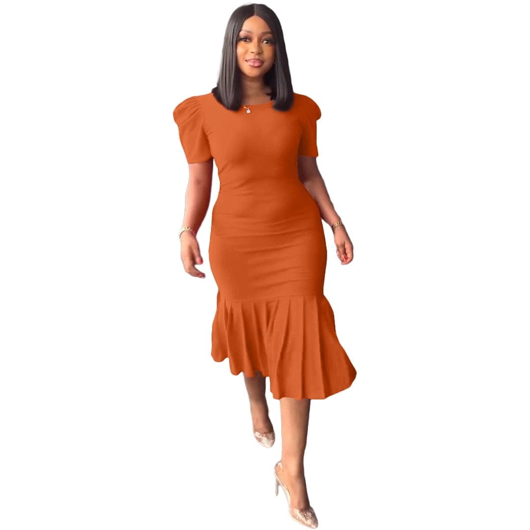 Spring And Summer Short Sleeve Round Neck Sexy Body-con Dress – Bennys  Beauty World