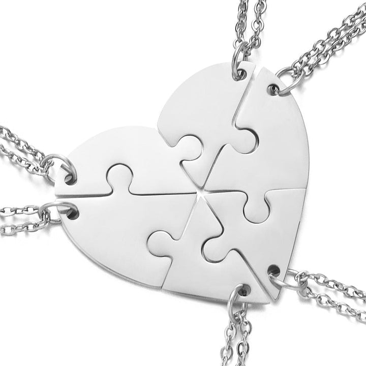 Stainless Steel Combination Heart-shaped Necklace Lettering BENNYS 