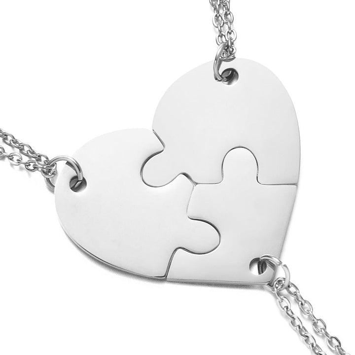 Stainless Steel Combination Heart-shaped Necklace Lettering BENNYS 