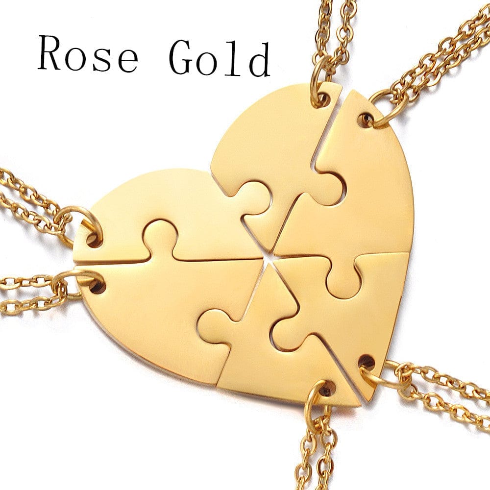 Stainless Steel Combination Heart-shaped Necklace Lettering BENNYS 