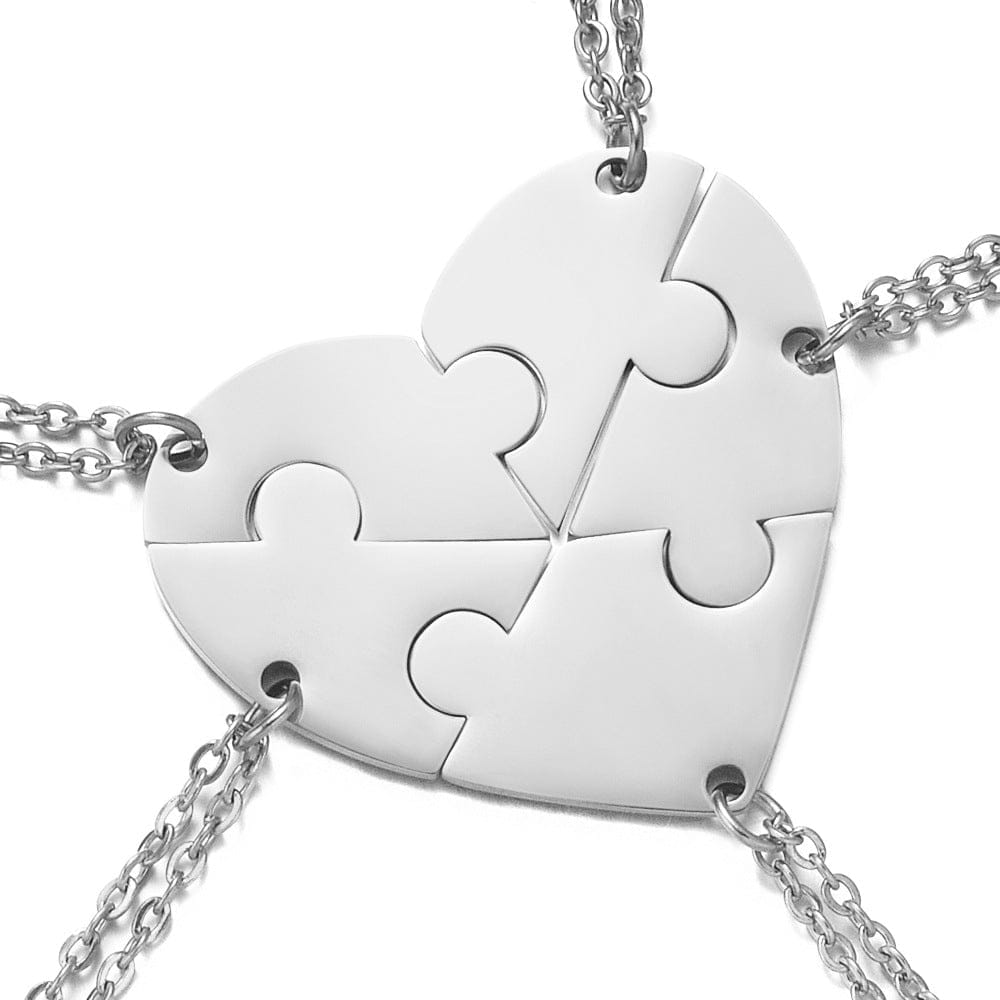 Stainless Steel Combination Heart-shaped Necklace Lettering BENNYS 