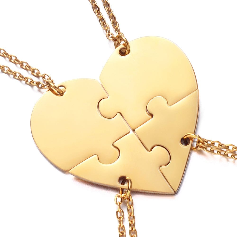 Stainless Steel Combination Heart-shaped Necklace Lettering BENNYS 