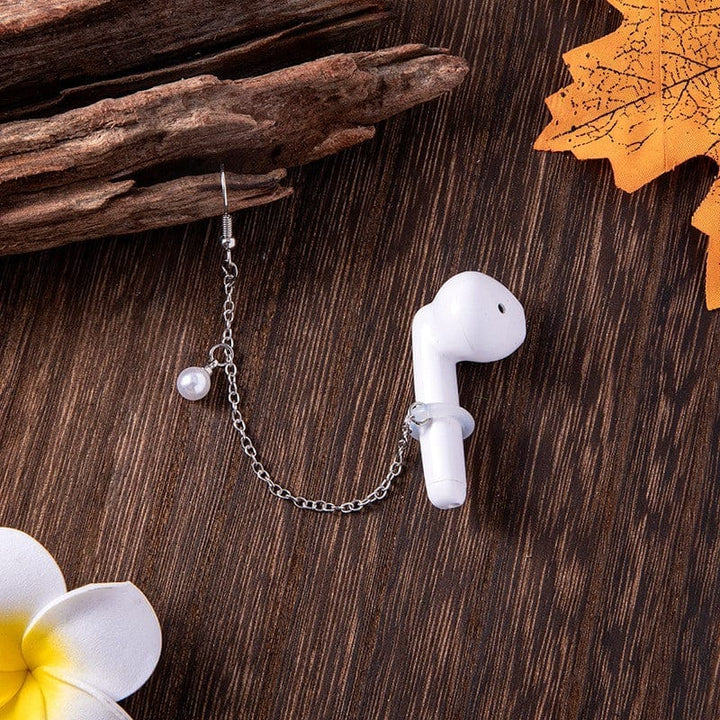 Star Pearl Charms Airpods Anti-Lost Chains Earphone Holder Clip Earrings For Women BENNYS 