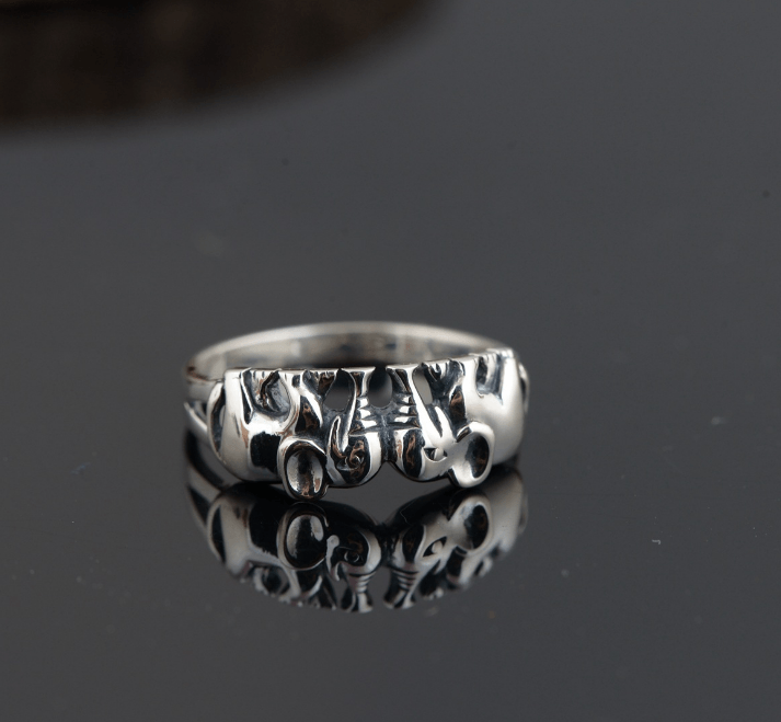 Sterling Silver Rings Fine Of Auspicious Elephant Jewelry Rings For Women Thai Sliver Rings Charms BENNYS 