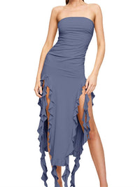Strapless Off Shoulder Midi Dress For Women BENNYS 
