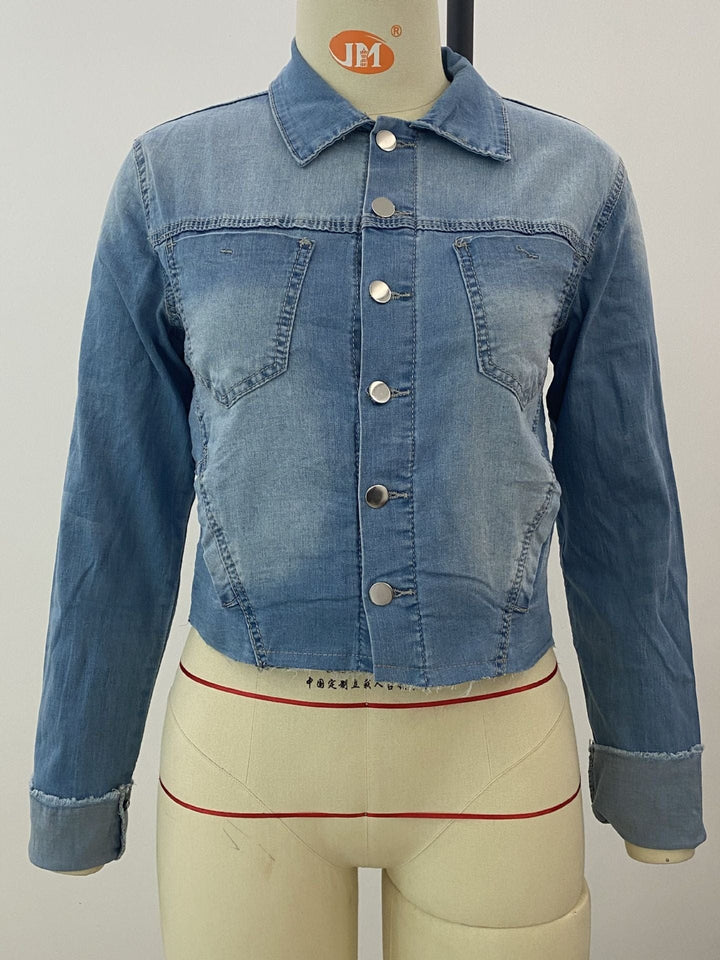 Stretch Denim Jacket Women Slim Short Jacket BENNYS 