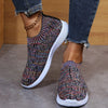 Stripe Knit Sock Shoes Flats Sneakers Running Walking Loafers BENNYS 