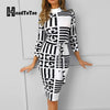 Striped Color-block Insert Women Bodycon Dress Office Ladies Casual Midi Dress BENNYS 