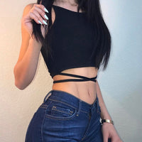Summer 2021 Sexy party tops Backless Hollow Out Fitness Crop Tops BENNYS 