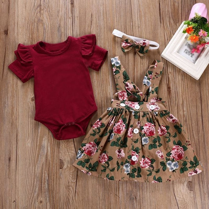 Summer Baby girl Clothes Short Sleeve O-Neck Romper BENNYS 