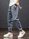 Summer Black Blue Cargo Jeans Men Streetwear Denim Jogger Pants BENNYS 