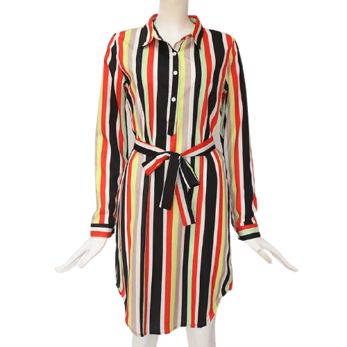 Summer Boho  Casual Striped Print A-line Mini Party Dress BENNYS 