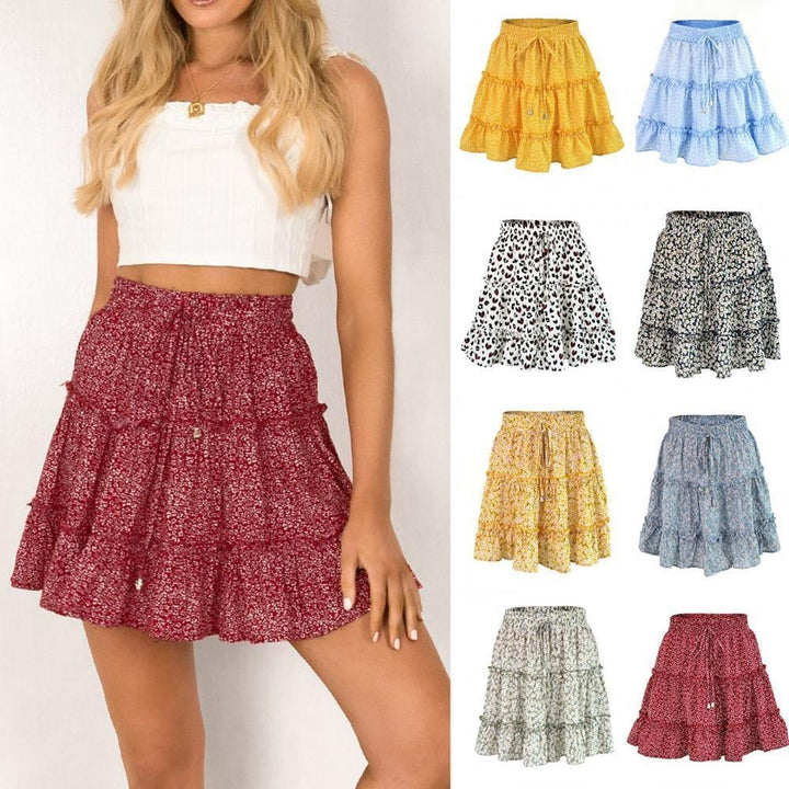 Summer Boho Fashion High Waist Short Skirt For Women BENNYS 