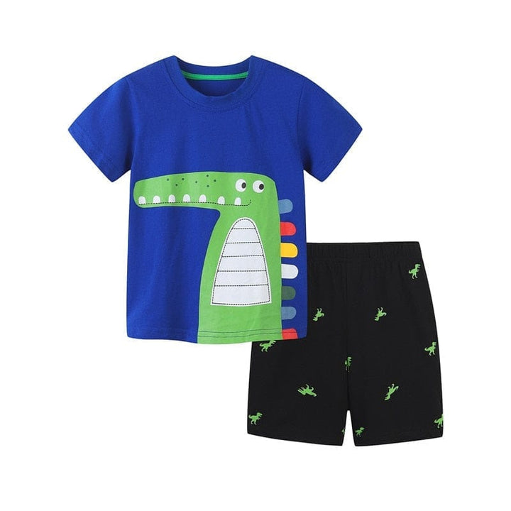 Summer Boys And Girls Clothing Sets 2 Pcs Suits Tops + Shorts Kids Outfits BENNYS 