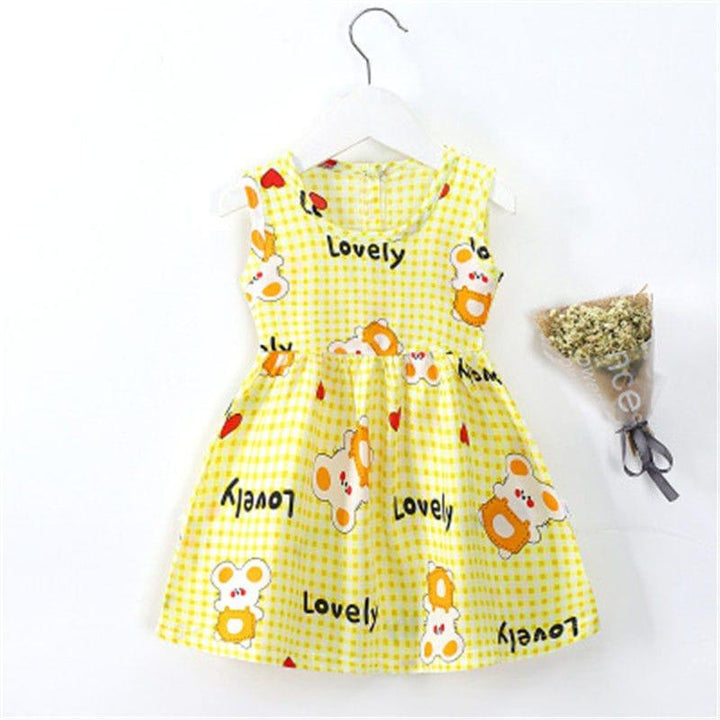 Summer Cute Cartoon Baby Princess Birthday Party Knitted Dresses BENNYS 