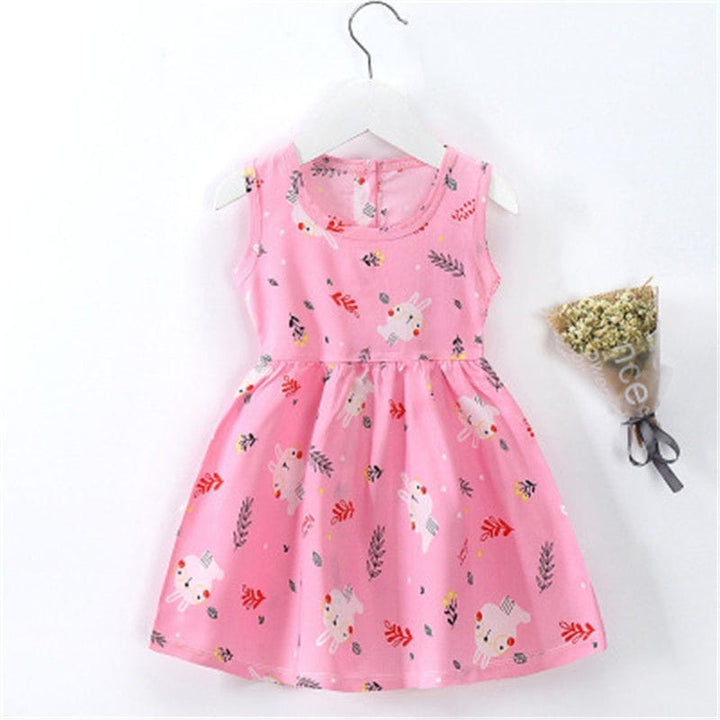 Summer Cute Cartoon Baby Princess Birthday Party Knitted Dresses BENNYS 