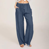 Summer Fashion Pants Plus Size 3xl Women Casual Solid Cotton Pants BENNYS 
