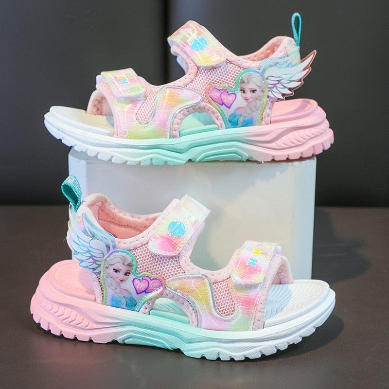 Summer Girl Sandals Fashion Rainbow Sole Beach Shoes BENNYS 