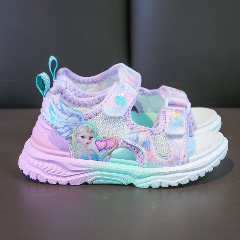 Summer Girl Sandals Fashion Rainbow Sole Beach Shoes BENNYS 