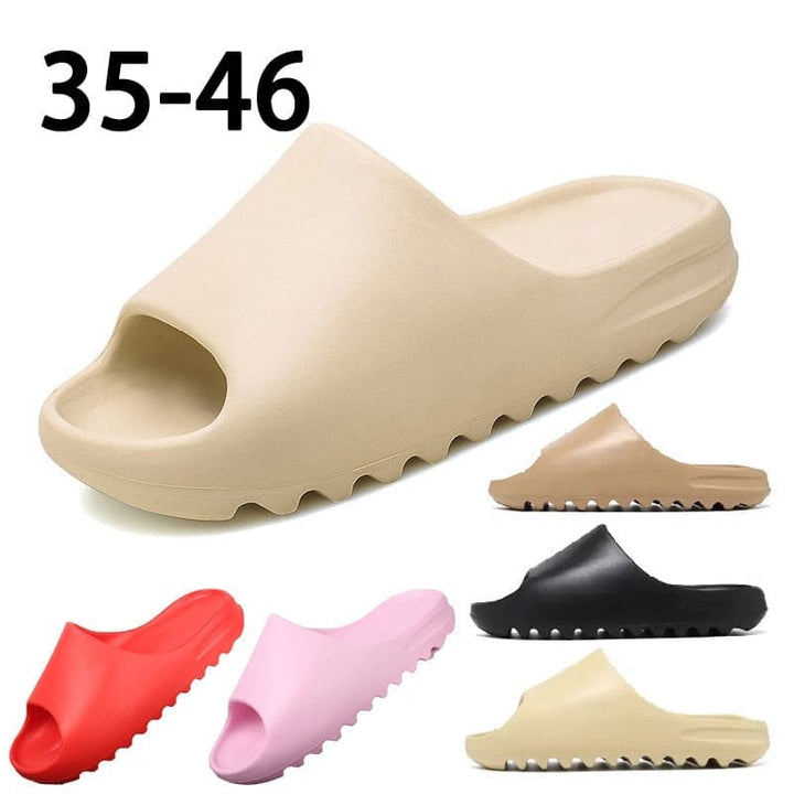 Summer Home Men Slippers Simple Solid Color Shoes Non-slip Bathroom Slides BENNYS 