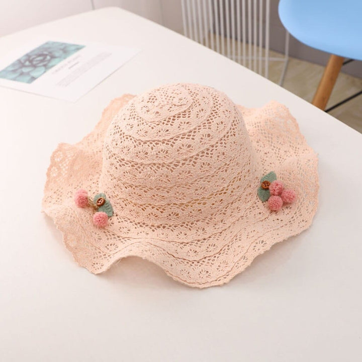 Summer Kids Straw Hats Colorful Tassel Pompom Princess Baby Girls Hat BENNYS 