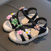 Summer Little Girls Sandals  2021 New Flower Simple Cute Pink Green Children Sandals Toddler Baby Soft Casual School Girl Shoes BENNYS 