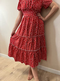 Summer Love Pattern Dot Print Dress For Women BENNYS 