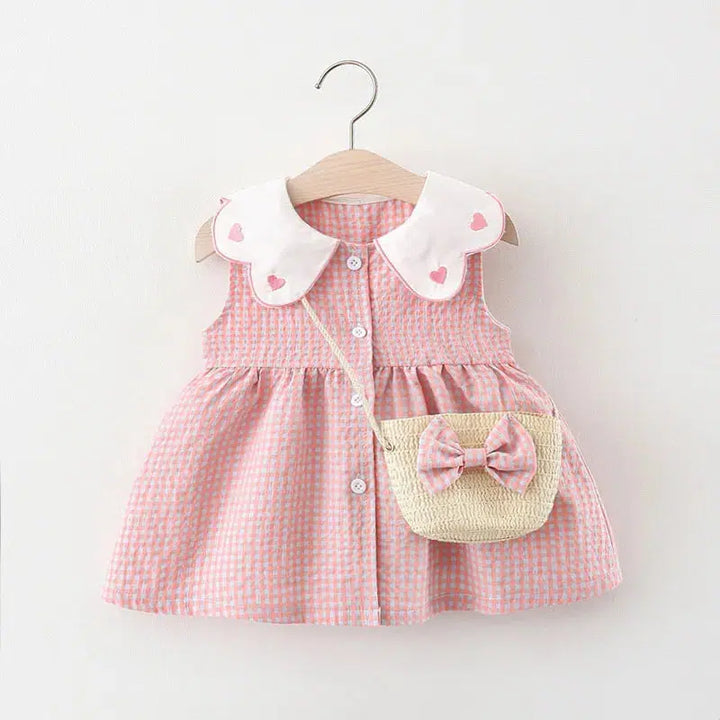 Summer Newborn Dress Fashion Collar Princess Dress