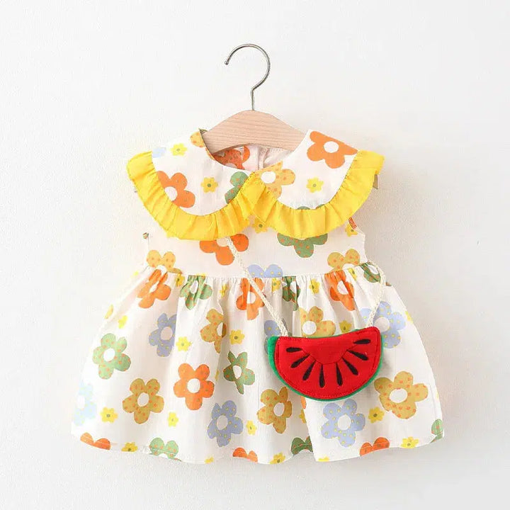 Summer Newborn Dress Fashion Collar Princess Dress